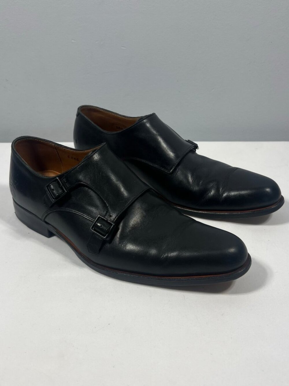 John Fluevog Shoes Mens Double Monk Strap 9 Leather Dress Formal Minimalist
